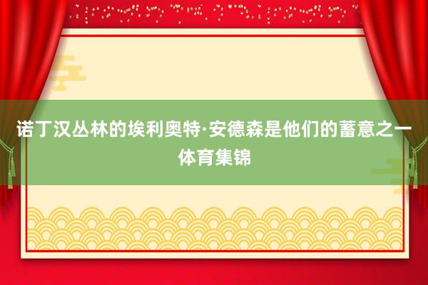诺丁汉丛林的埃利奥特·安德森是他们的蓄意之一体育集锦