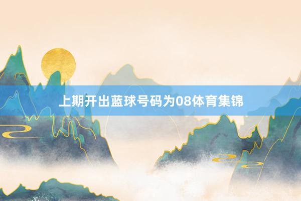 上期开出蓝球号码为08体育集锦