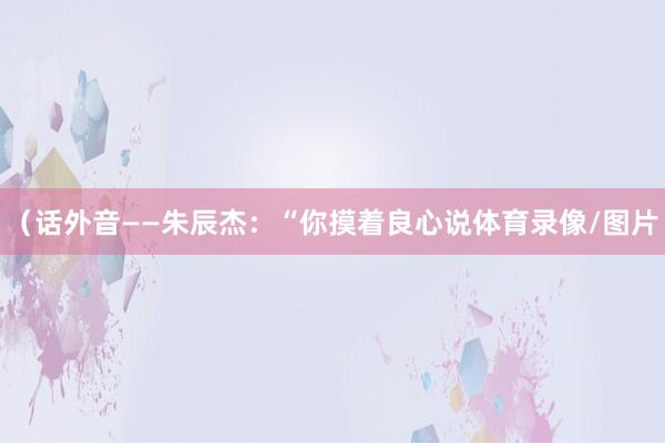 （话外音——朱辰杰：“你摸着良心说体育录像/图片
