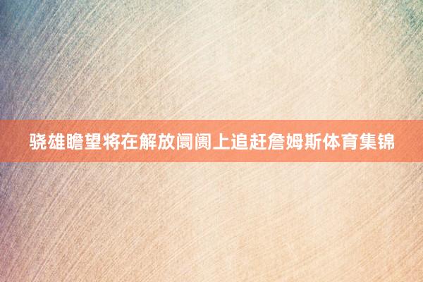 骁雄瞻望将在解放阛阓上追赶詹姆斯体育集锦
